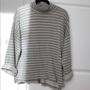 Madewell striped turtle neck